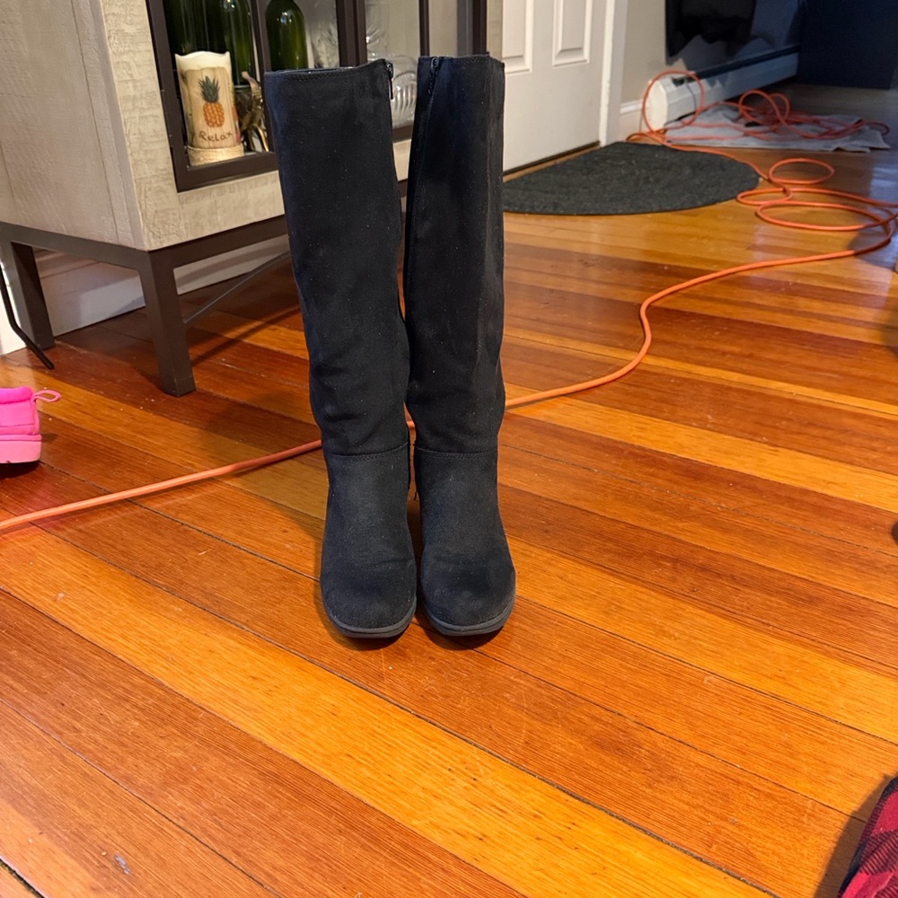 G.H. Bass & Co. Black Over the Knee Boots